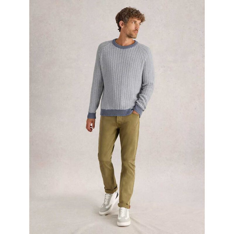 White Stuff Textured Crew Neck Jumper image number 3
